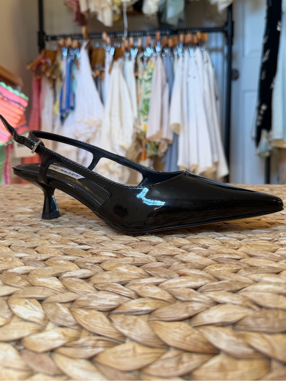 Legaci Black Patent Leather Heels |STEVE MADDEN